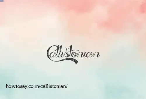 Callistonian