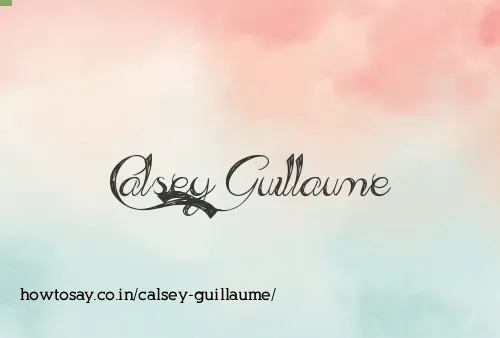 Calsey Guillaume