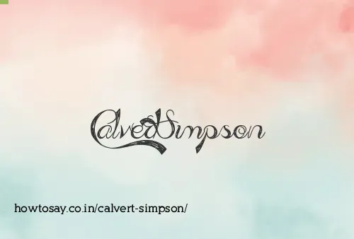 Calvert Simpson