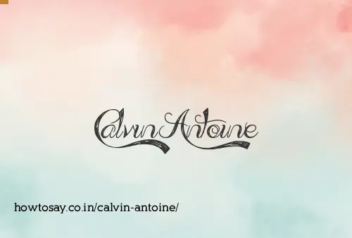 Calvin Antoine