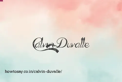 Calvin Duvalle