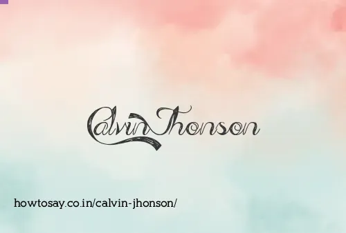 Calvin Jhonson