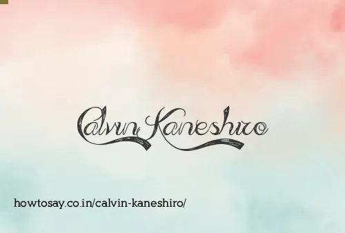 Calvin Kaneshiro