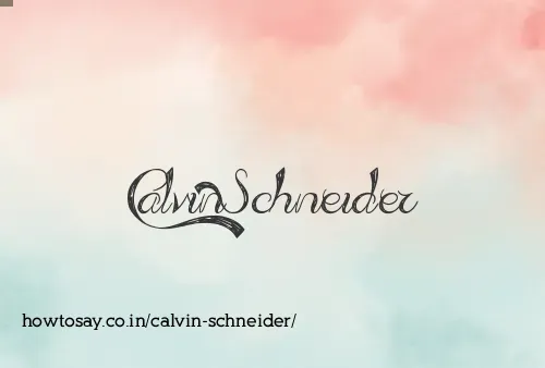 Calvin Schneider