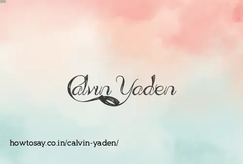 Calvin Yaden