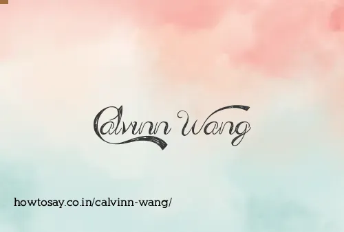 Calvinn Wang