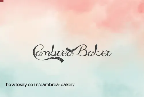 Cambrea Baker