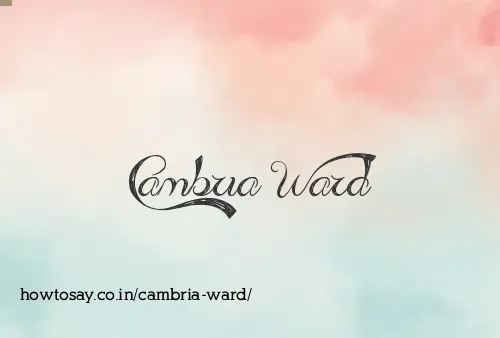 Cambria Ward