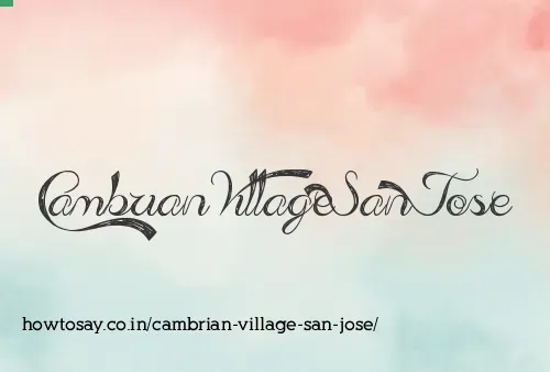 Cambrian Village San Jose