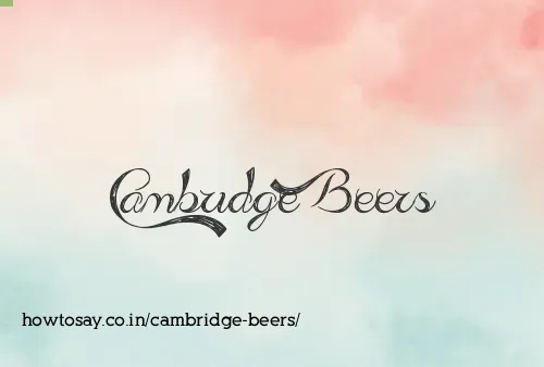 Cambridge Beers