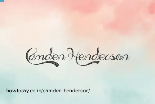 Camden Henderson