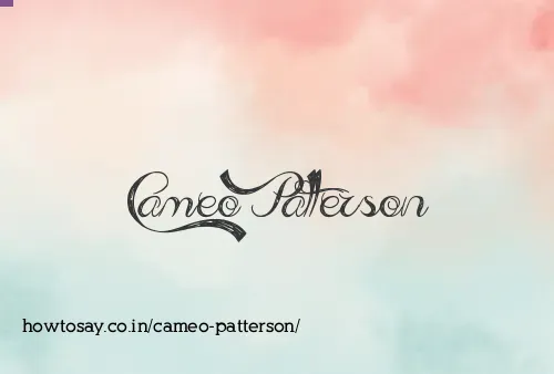 Cameo Patterson