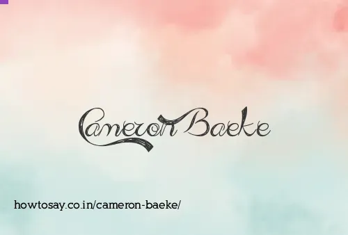 Cameron Baeke