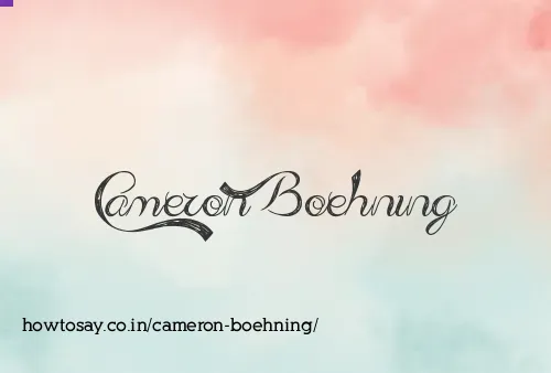 Cameron Boehning