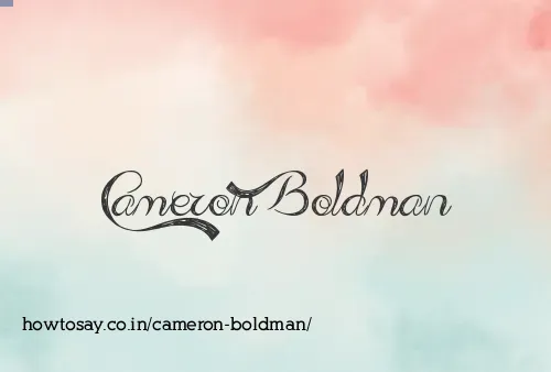 Cameron Boldman