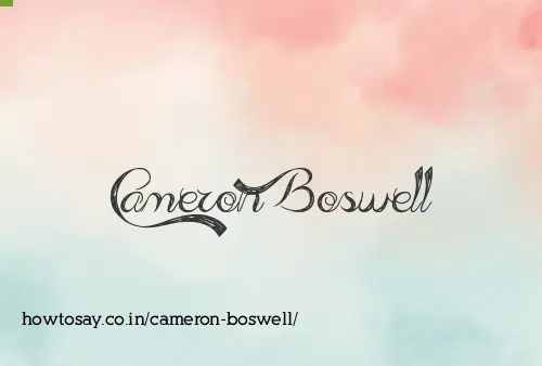 Cameron Boswell