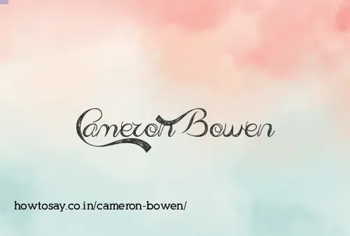 Cameron Bowen