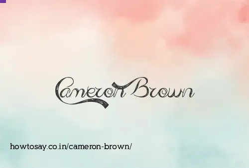 Cameron Brown