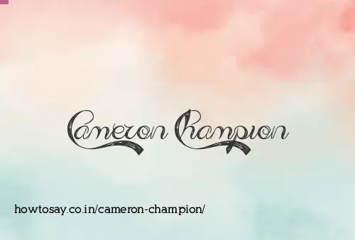 Cameron Champion