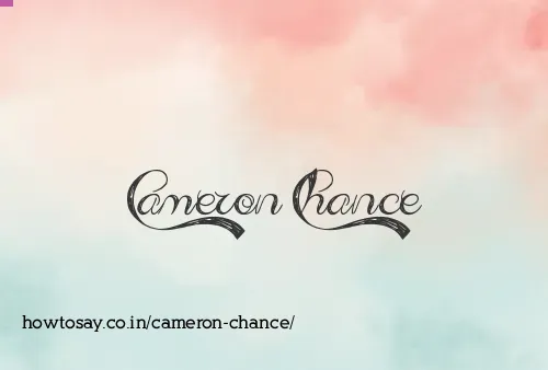 Cameron Chance