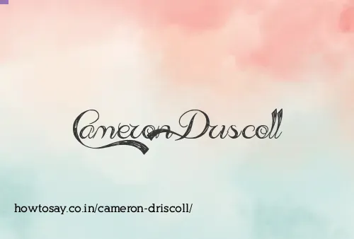 Cameron Driscoll