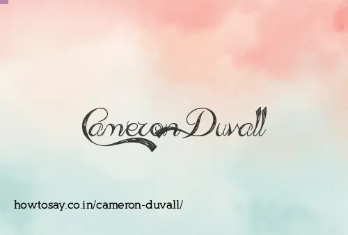 Cameron Duvall