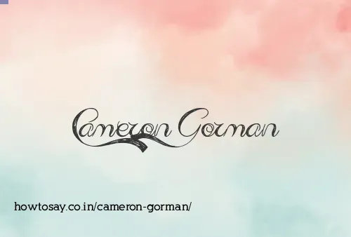 Cameron Gorman