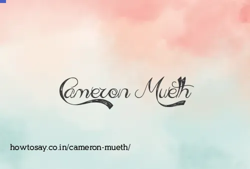 Cameron Mueth