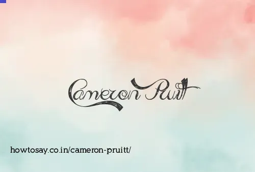 Cameron Pruitt