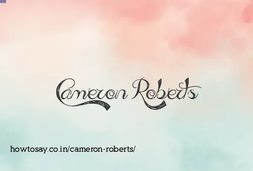 Cameron Roberts