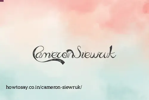 Cameron Siewruk