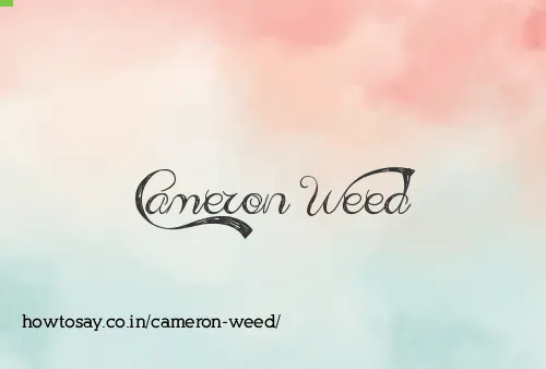Cameron Weed