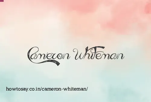 Cameron Whiteman