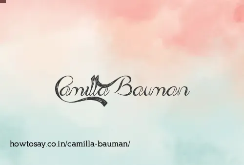 Camilla Bauman