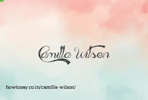 Camilla Wilson