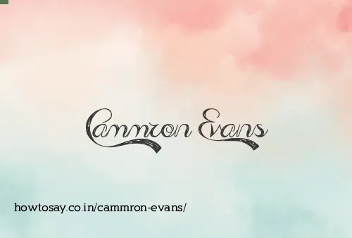 Cammron Evans