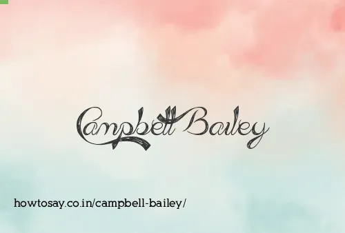 Campbell Bailey