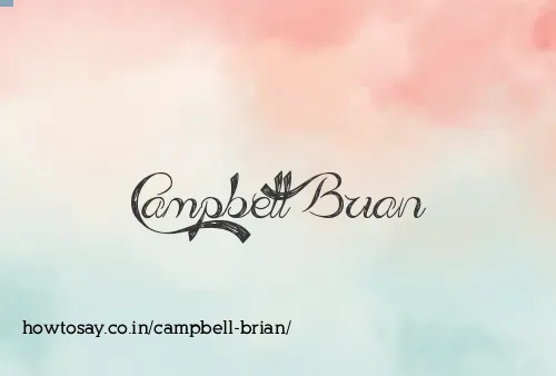 Campbell Brian
