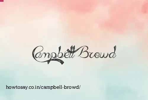 Campbell Browd