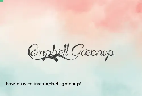 Campbell Greenup