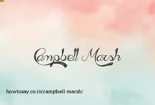 Campbell Marsh