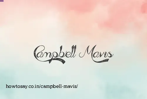 Campbell Mavis