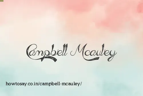 Campbell Mcauley
