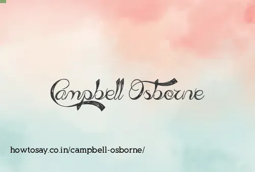 Campbell Osborne