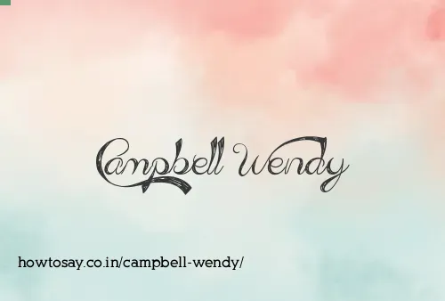 Campbell Wendy