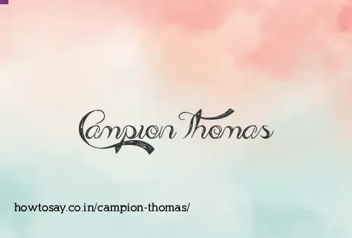 Campion Thomas