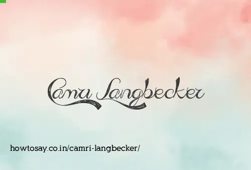 Camri Langbecker