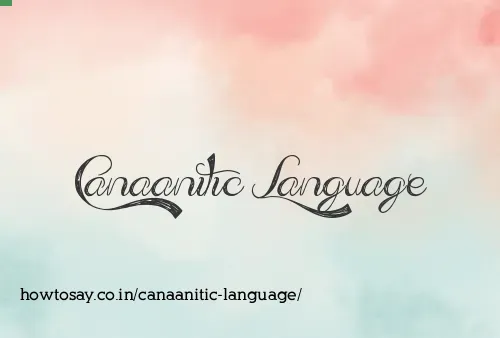Canaanitic Language