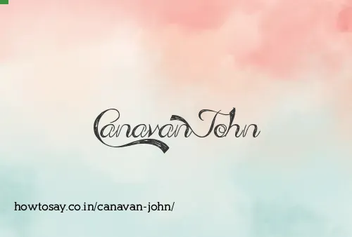 Canavan John
