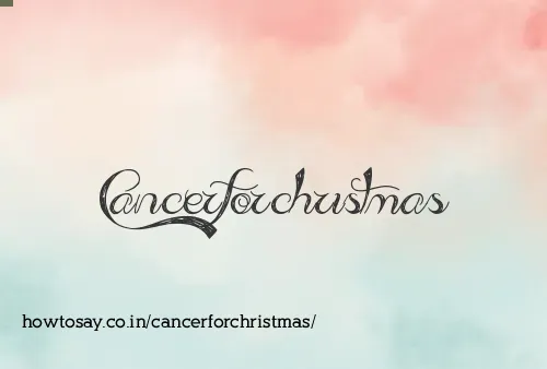 Cancerforchristmas